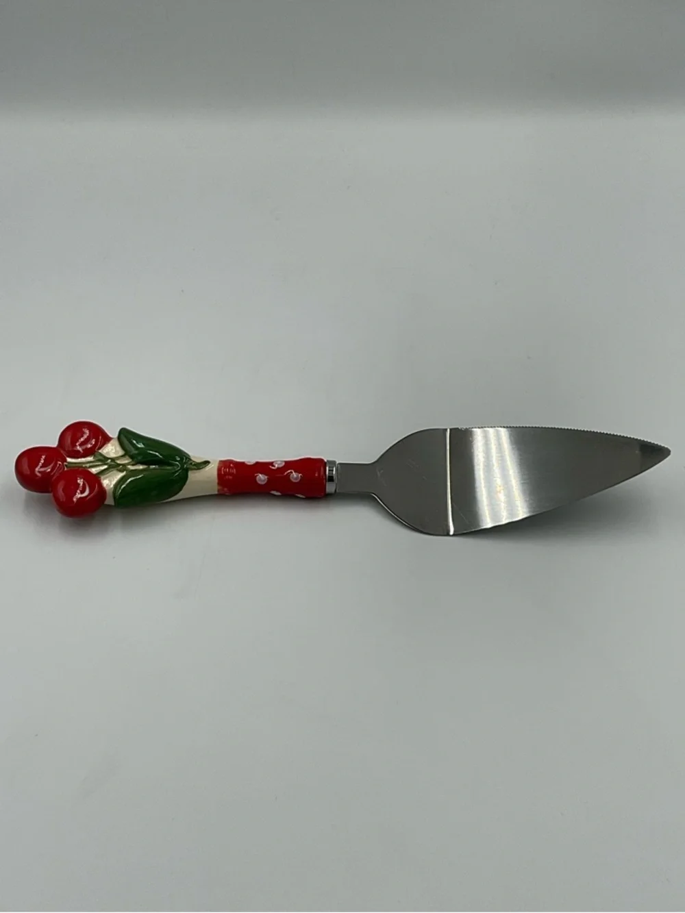 TEMPTATIONS by Tara Cherry Ceramic Pie/Pastry Server